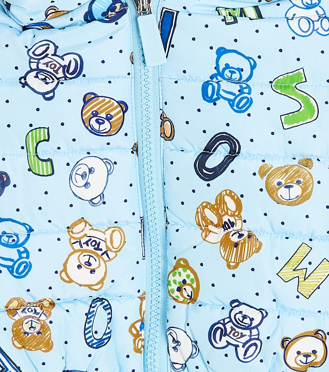 Baby printed puffer jacket | Moschino Kids