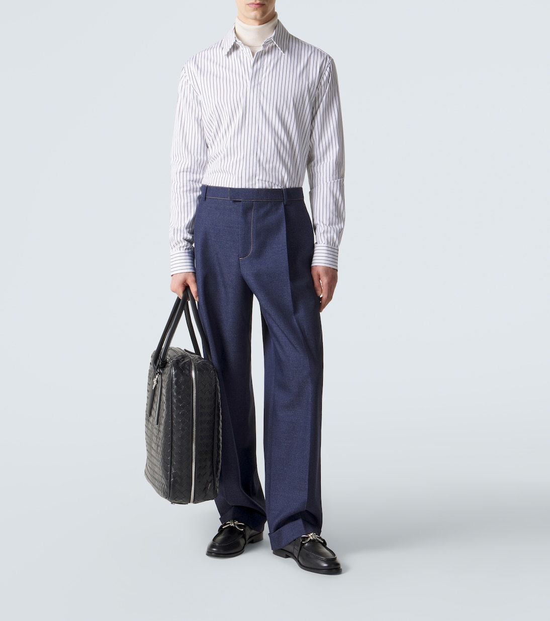 Striped cotton shirt | Bottega Veneta