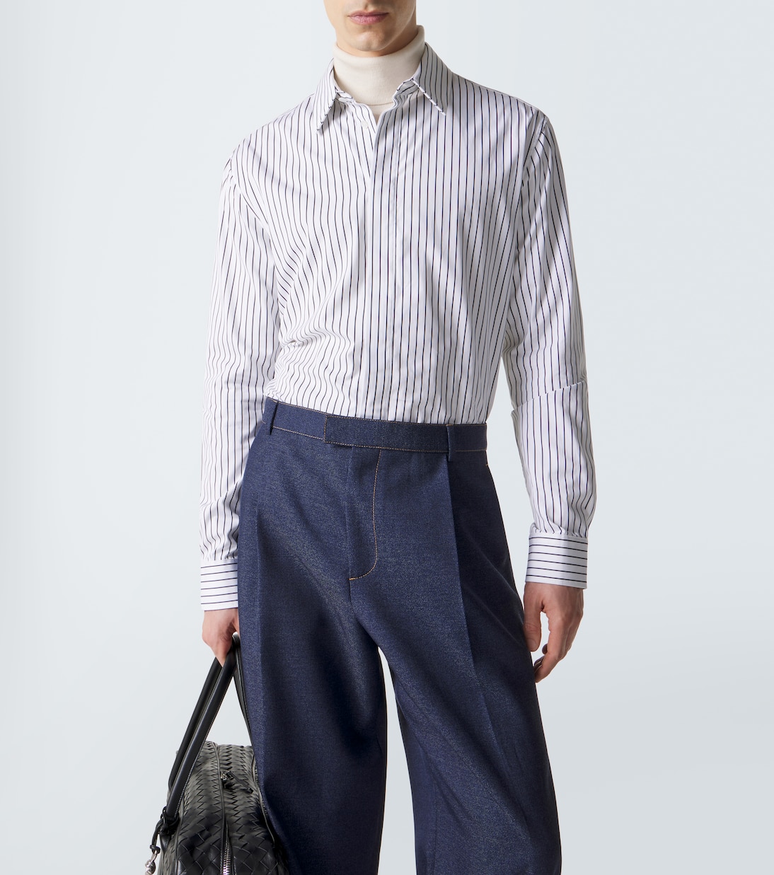 Striped cotton shirt | Bottega Veneta