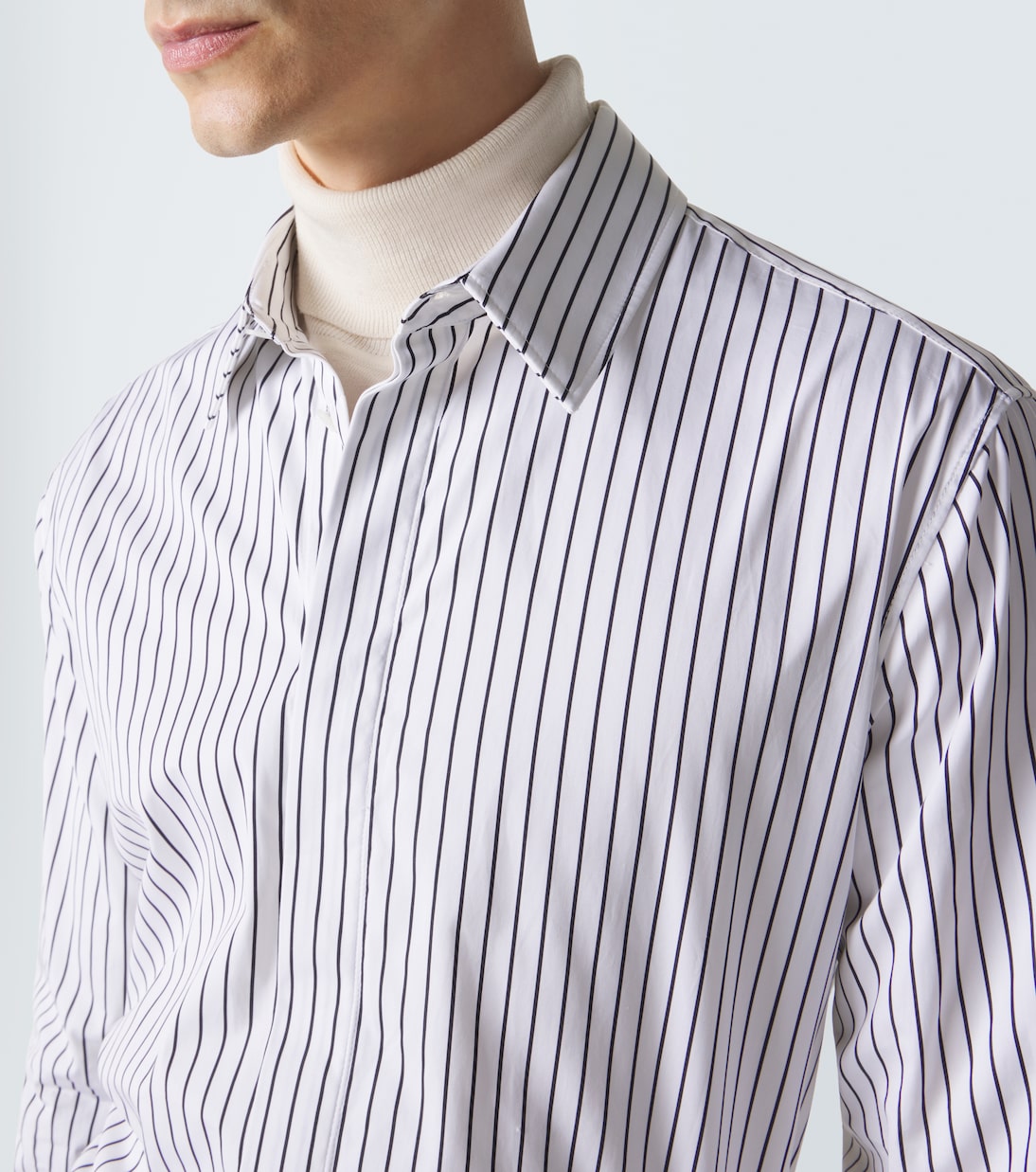 Striped cotton shirt | Bottega Veneta
