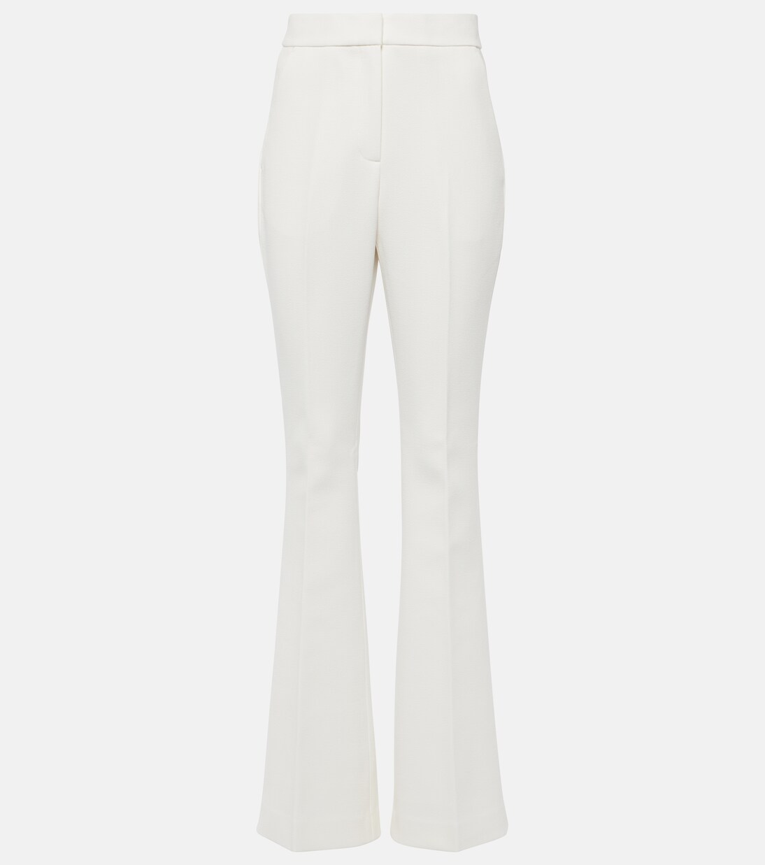 Bridal Mid-Rise-Hose Evelyn aus Crêpe | Rebecca Vallance