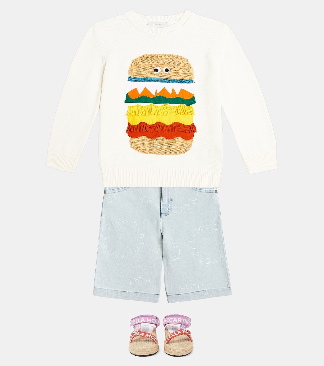 Intarsia cotton sweater | Stella McCartney Kids
