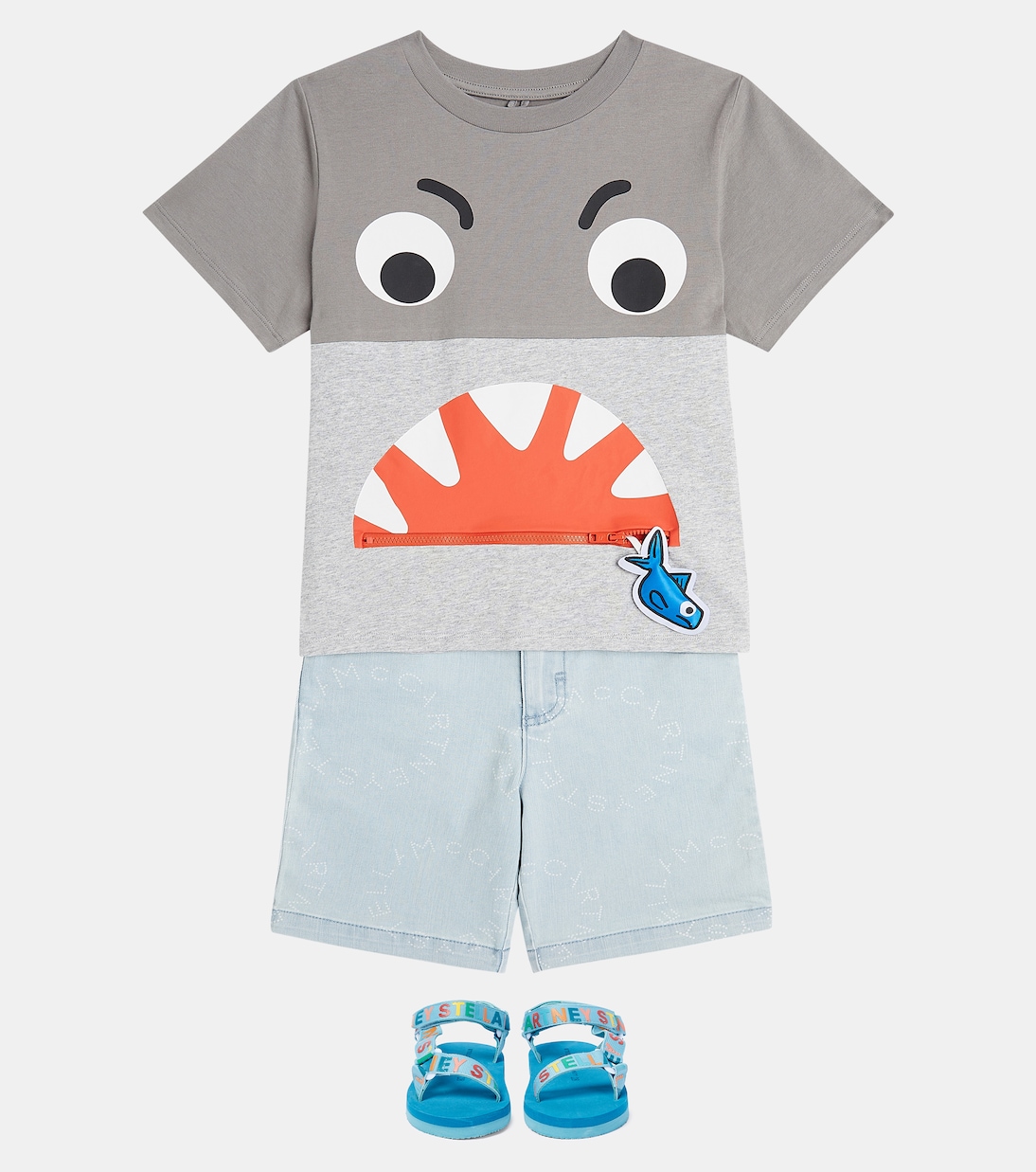 Printed cotton jersey T-shirt | Stella McCartney Kids