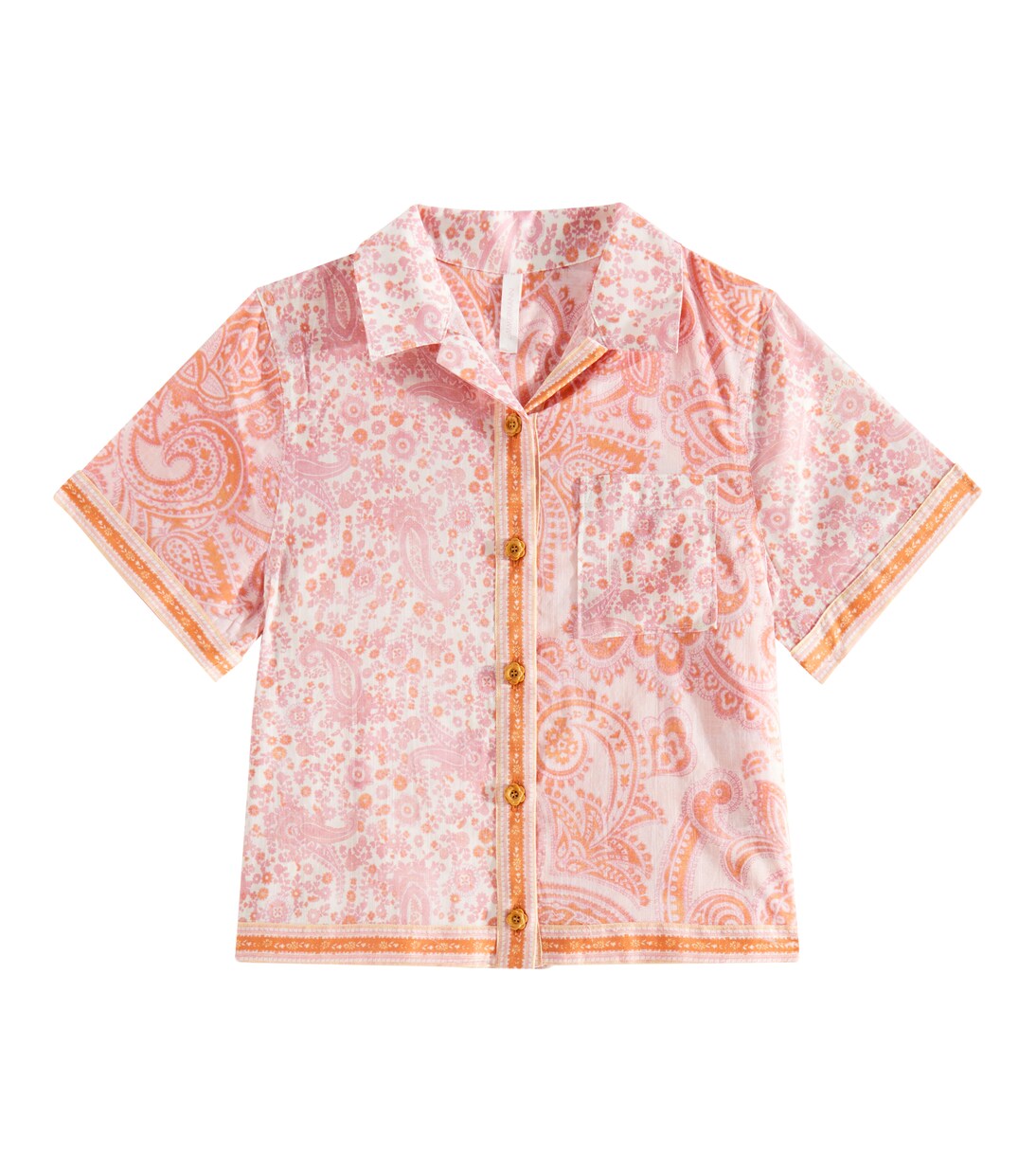 Ottie paisley cotton shirt | Zimmermann Kids