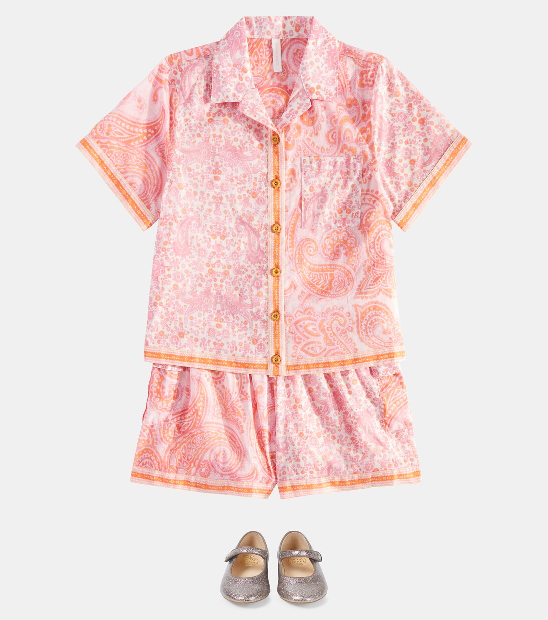 Ottie paisley cotton shirt | Zimmermann Kids