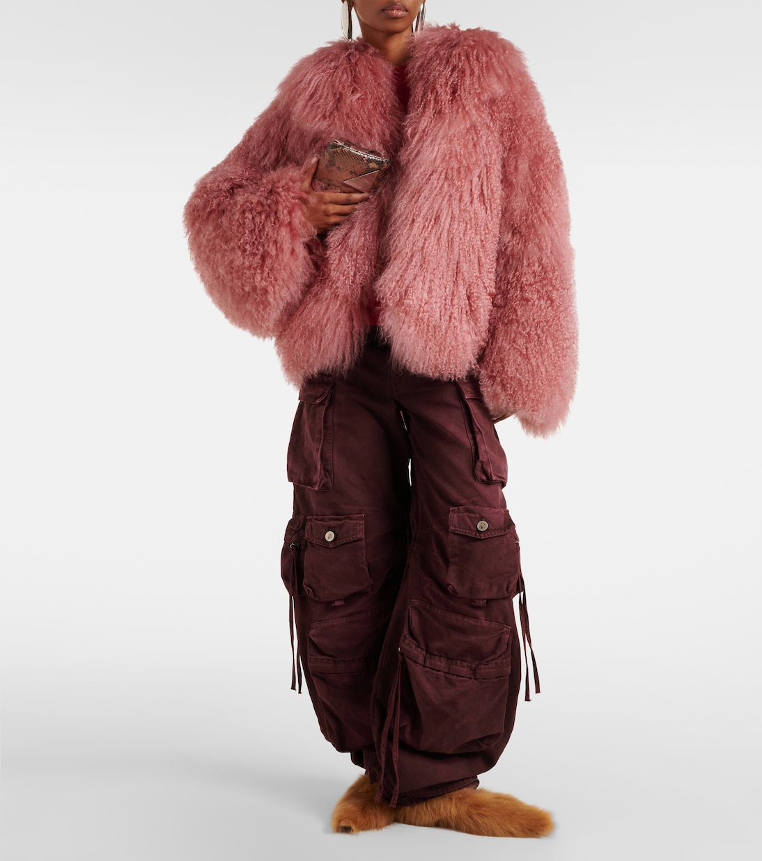 Ballerinas Eva aus Shearling | The Attico