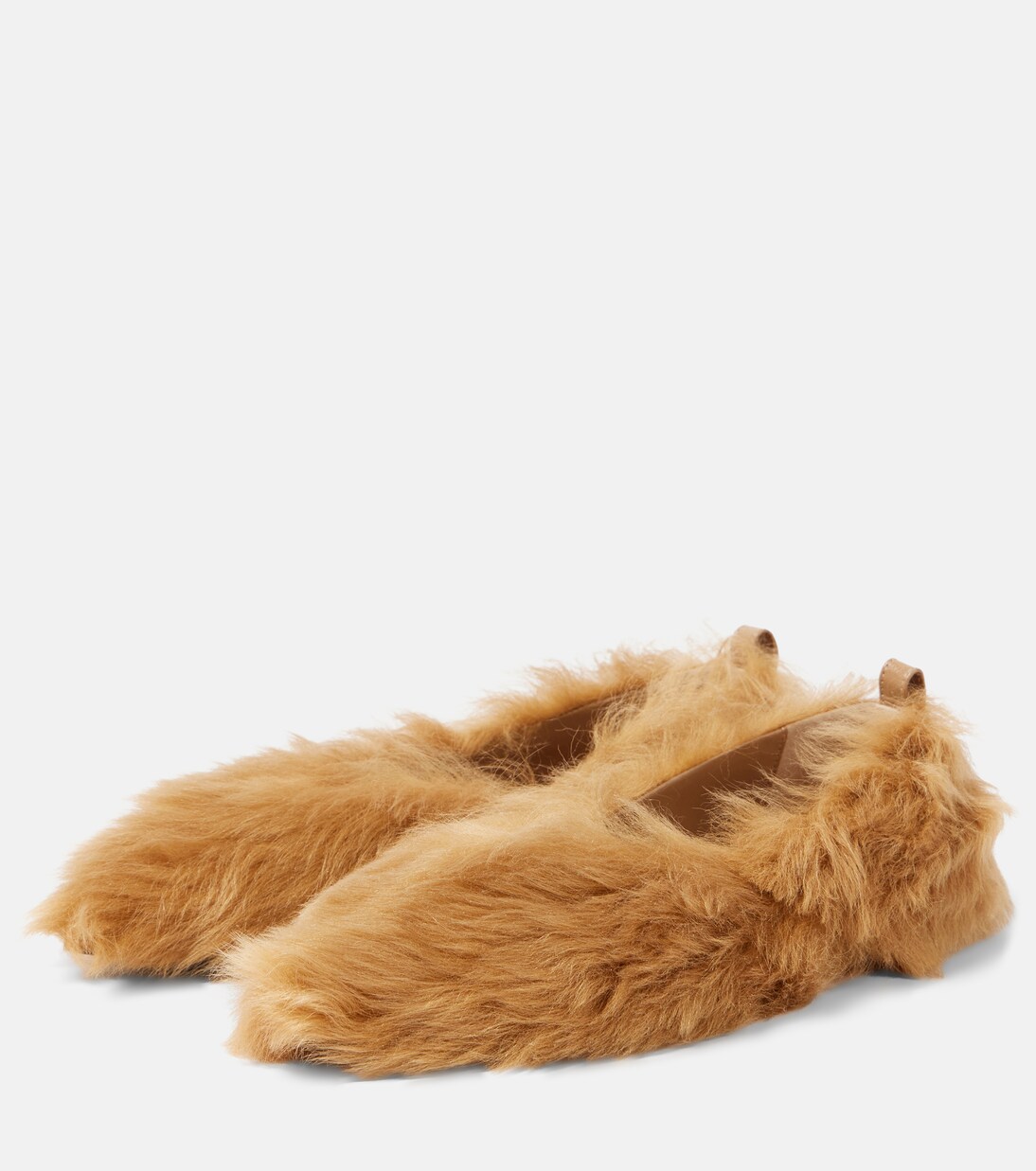 Ballerinas Eva aus Shearling | The Attico
