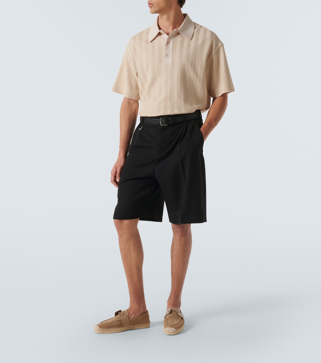 Chambes绒面革草编鞋 | Christian Louboutin