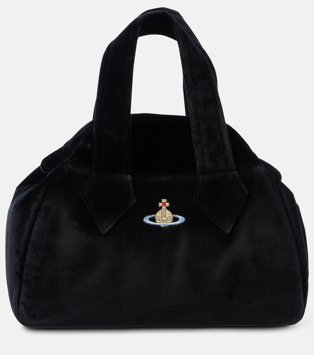 Schultertasche Archive Medium aus Samt | Vivienne Westwood