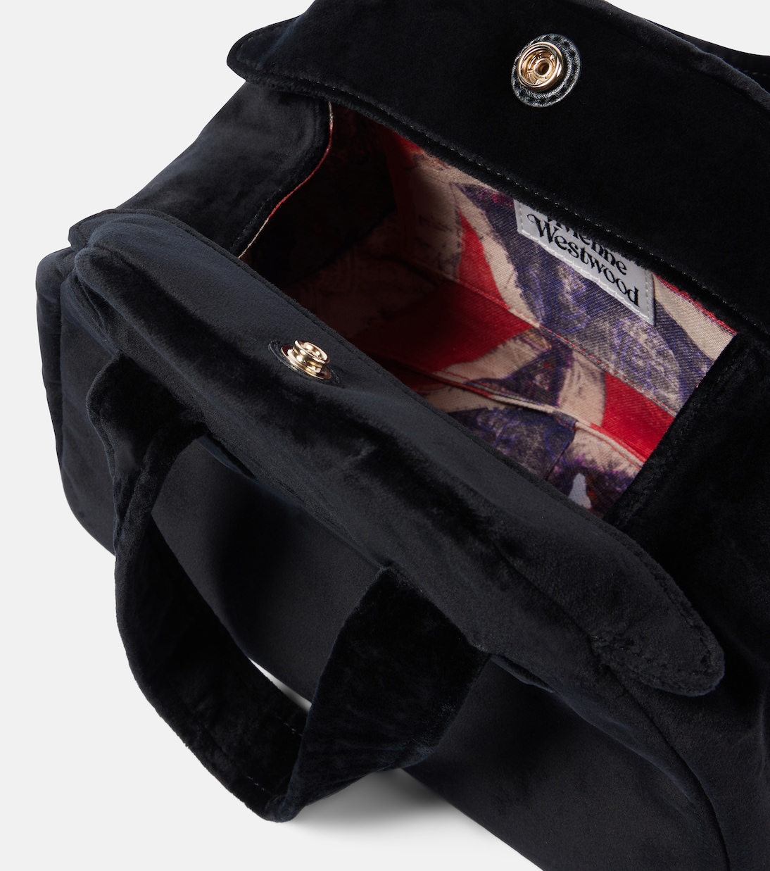 Schultertasche Archive Medium aus Samt | Vivienne Westwood