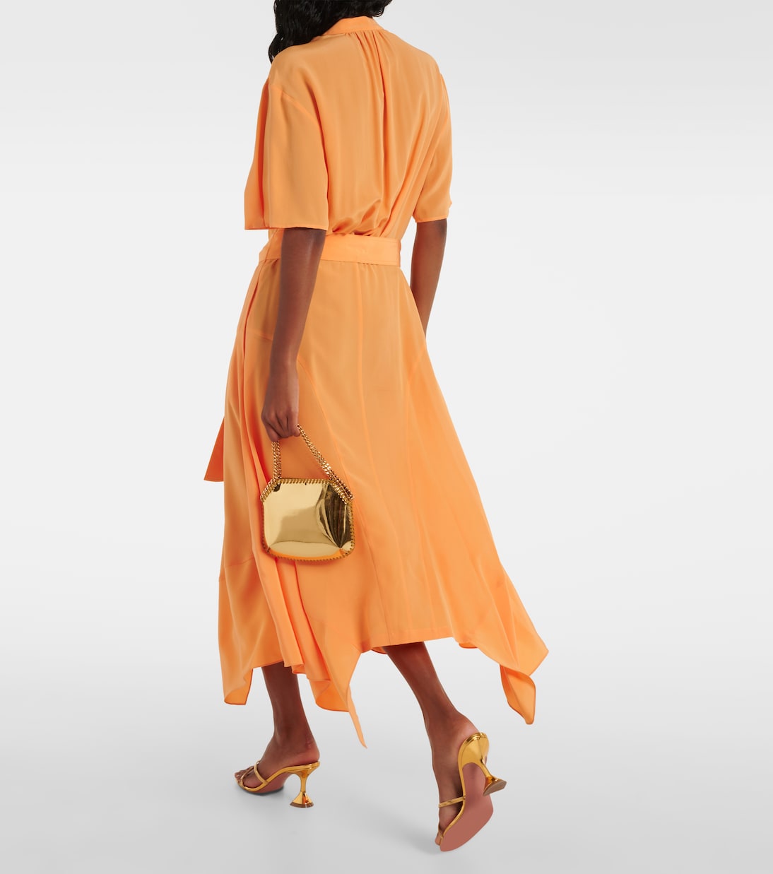 Robe midi Iconic en crêpe de soie | Stella McCartney