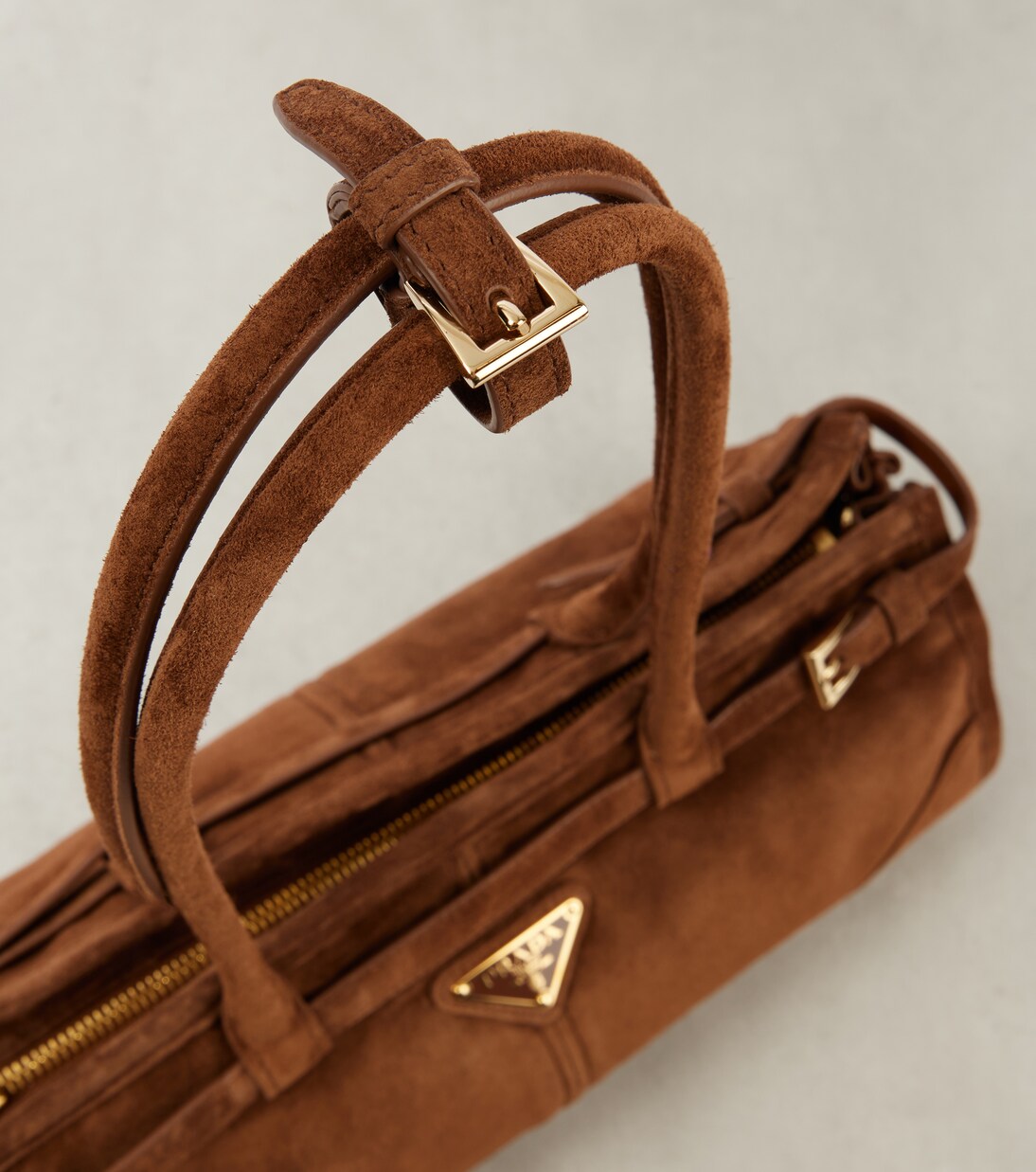 Prada Bonnie Medium suede shoulder bag | Prada