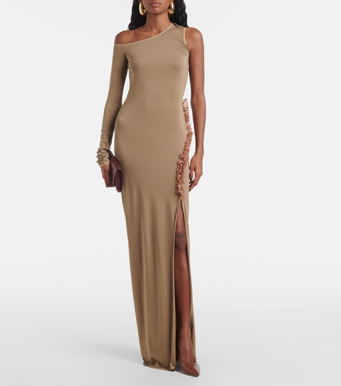 Robe longue asymétrique | Nensi Dojaka