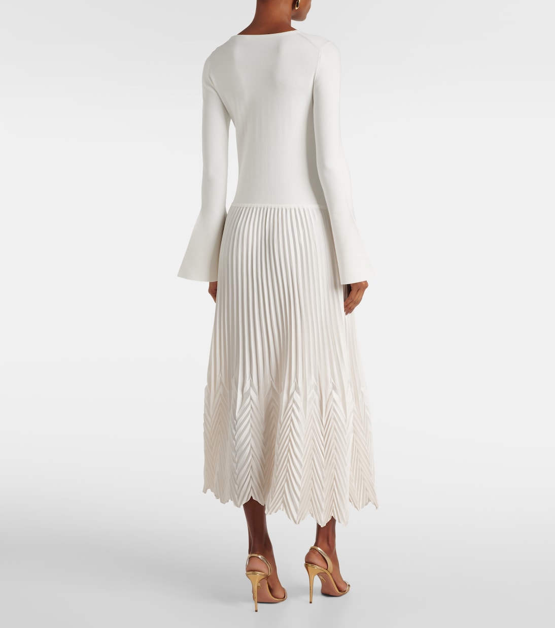 Vestido midi plisado Damoni | Simkhai