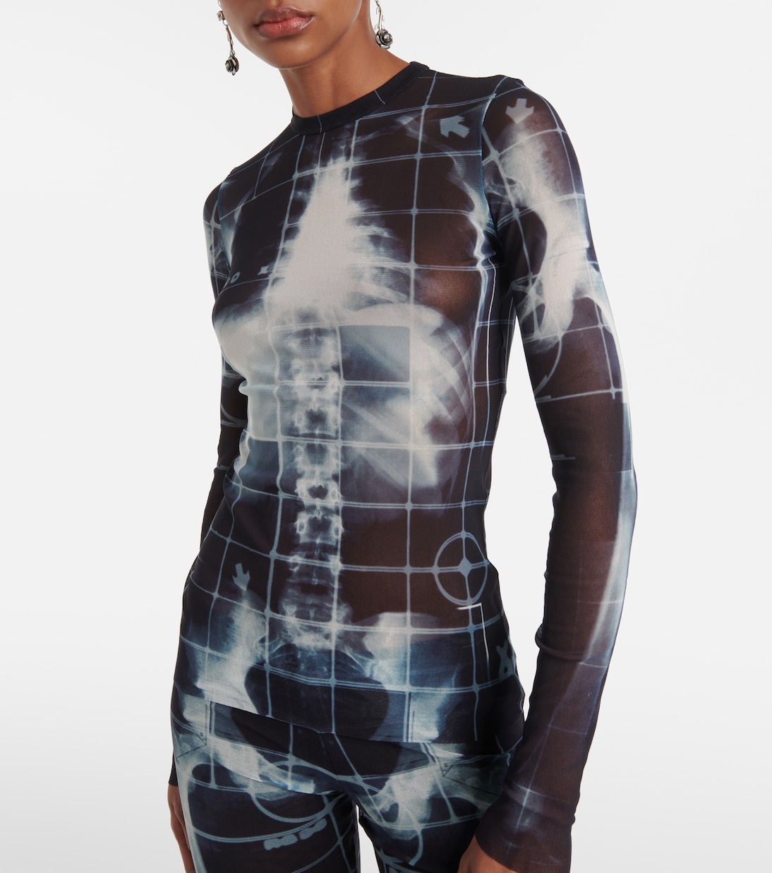 Top Squeletor in mesh | Jean Paul Gaultier