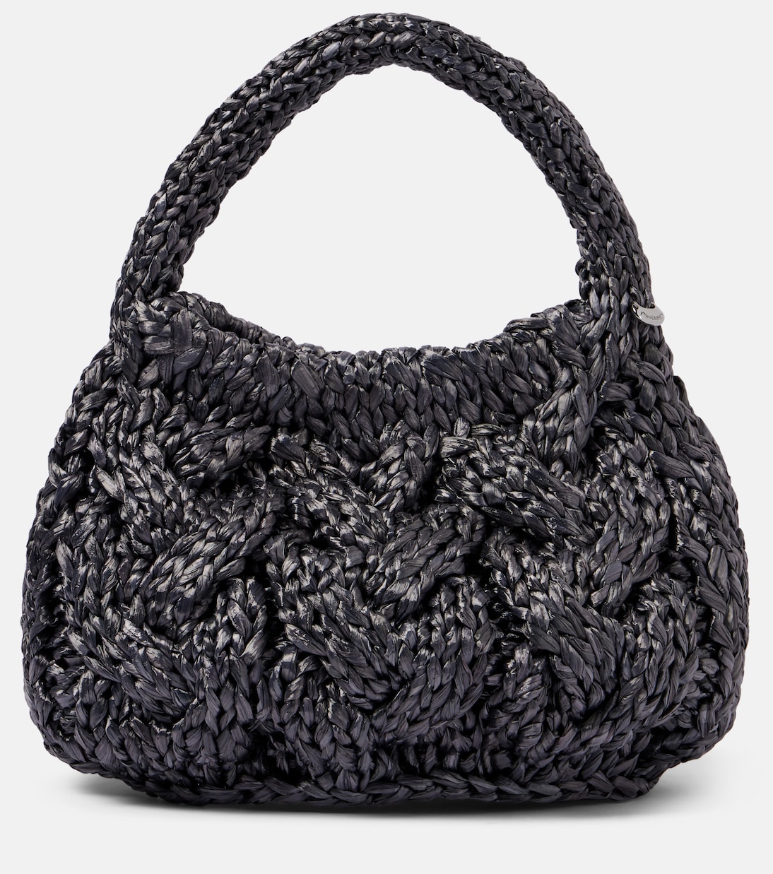 Tote Bag Cable Knit Small aus Raffiabast | JW Anderson