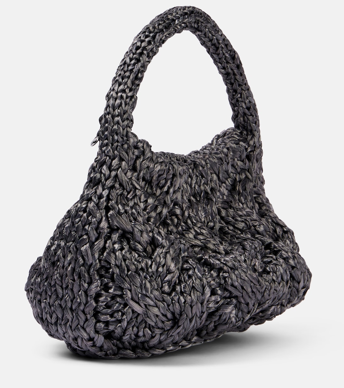 Tote Bag Cable Knit Small aus Raffiabast | JW Anderson