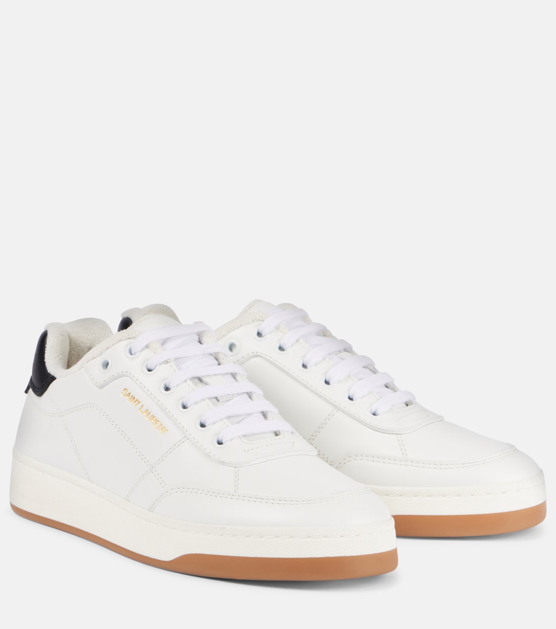 SL/61 leather low-top sneakers | Saint Laurent