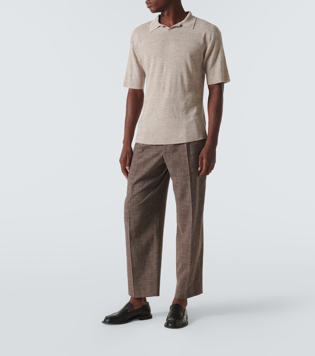 Polo Reggie de mezcla de lino | The Row
