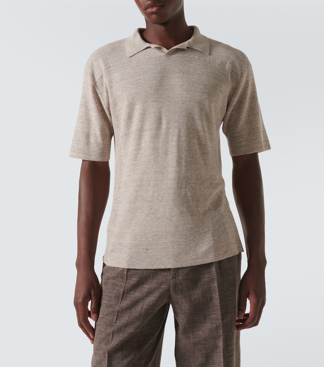 Polo Reggie de mezcla de lino | The Row