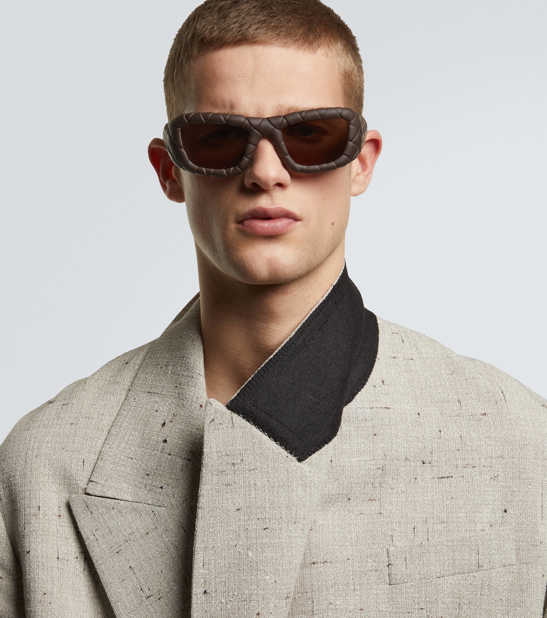 Intrecciato rectangular sunglasses | Bottega Veneta