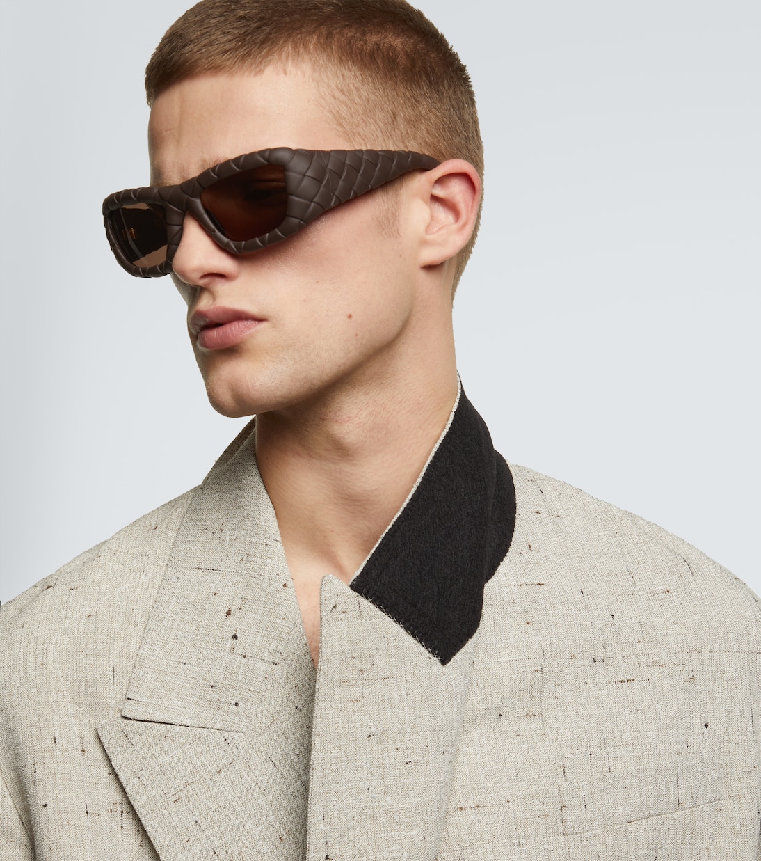 Intrecciato rectangular sunglasses | Bottega Veneta