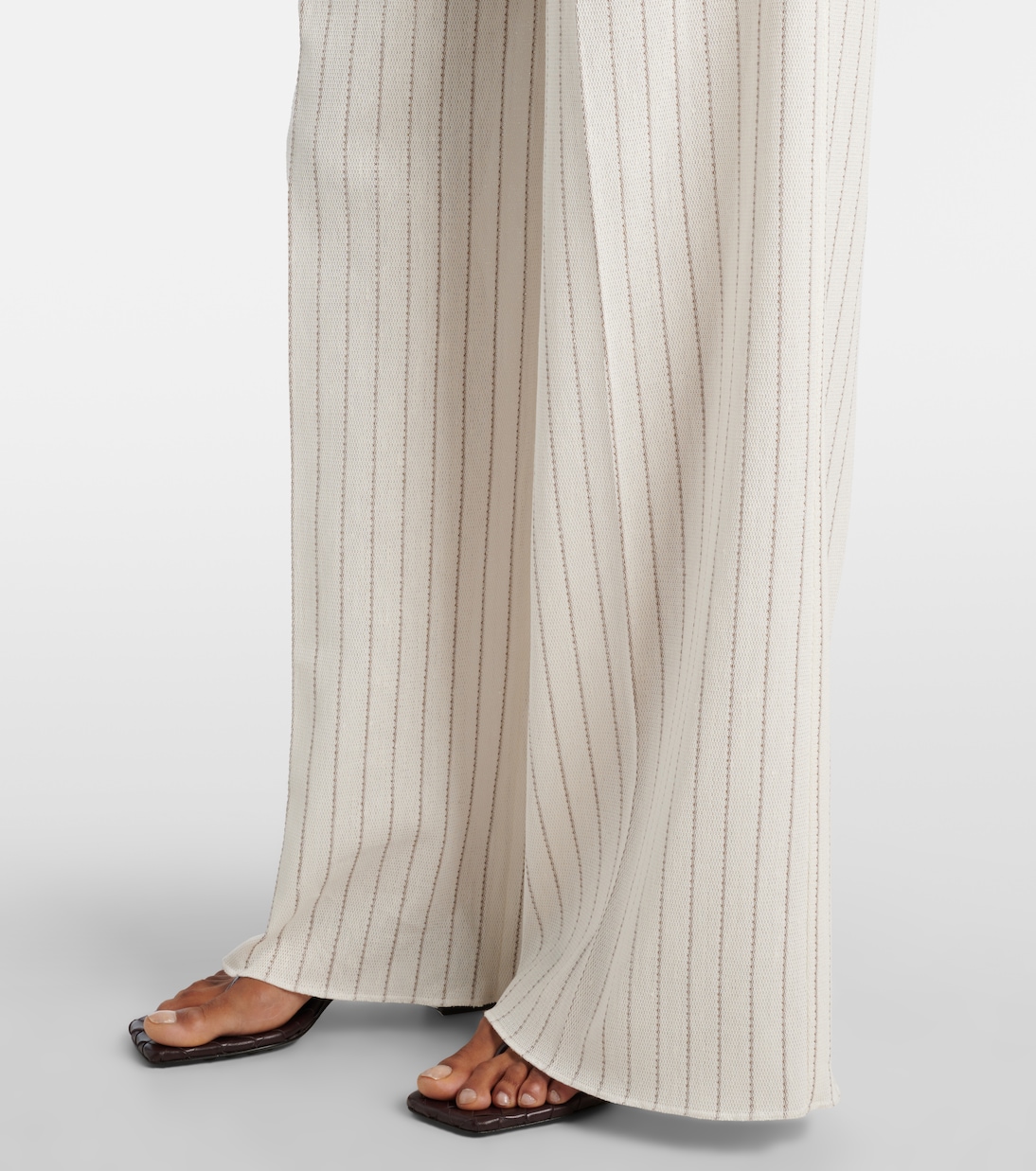 Clarion cotton and linen straight pants | Max Mara