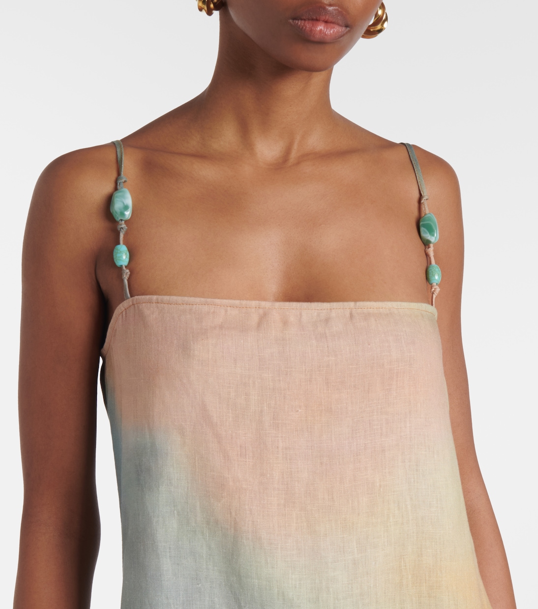 Robe longue en lin | Staud