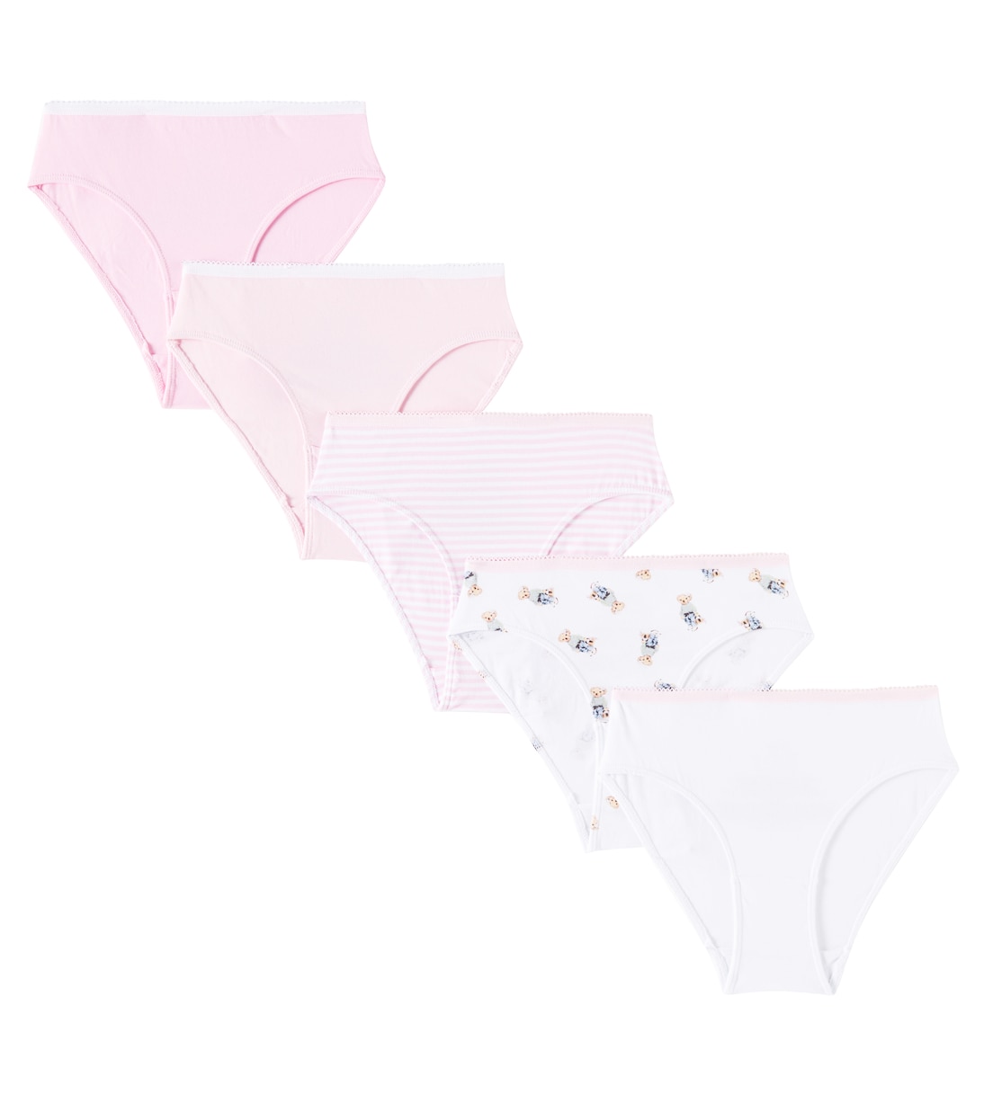 Set of 5 cotton-blend jersey briefs | Polo Ralph Lauren Kids