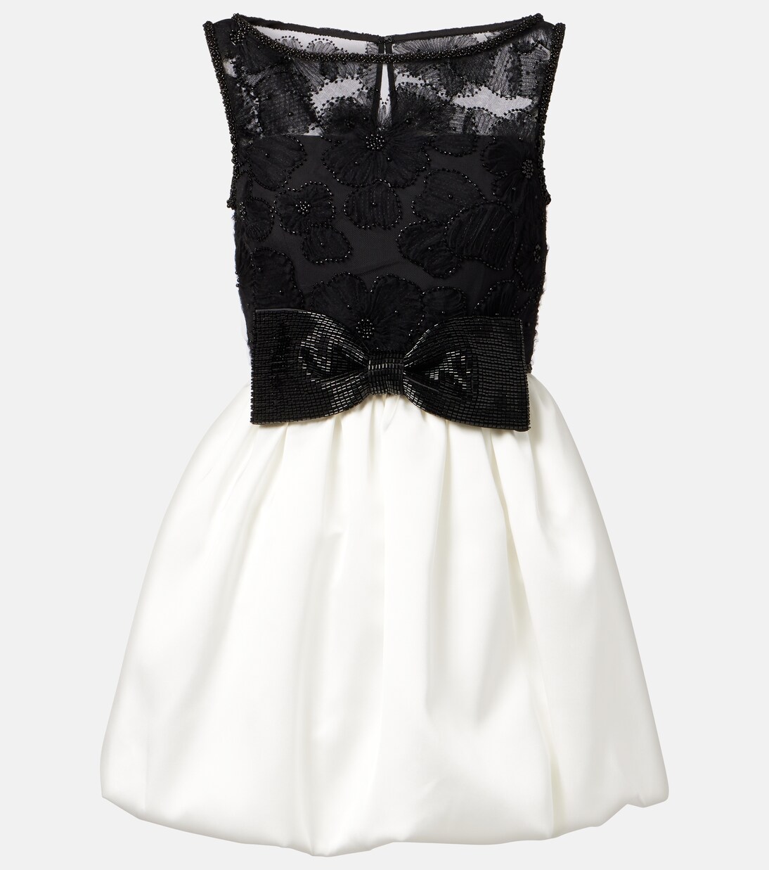 Robe de cocktail en tulle à ornements | Self-Portrait