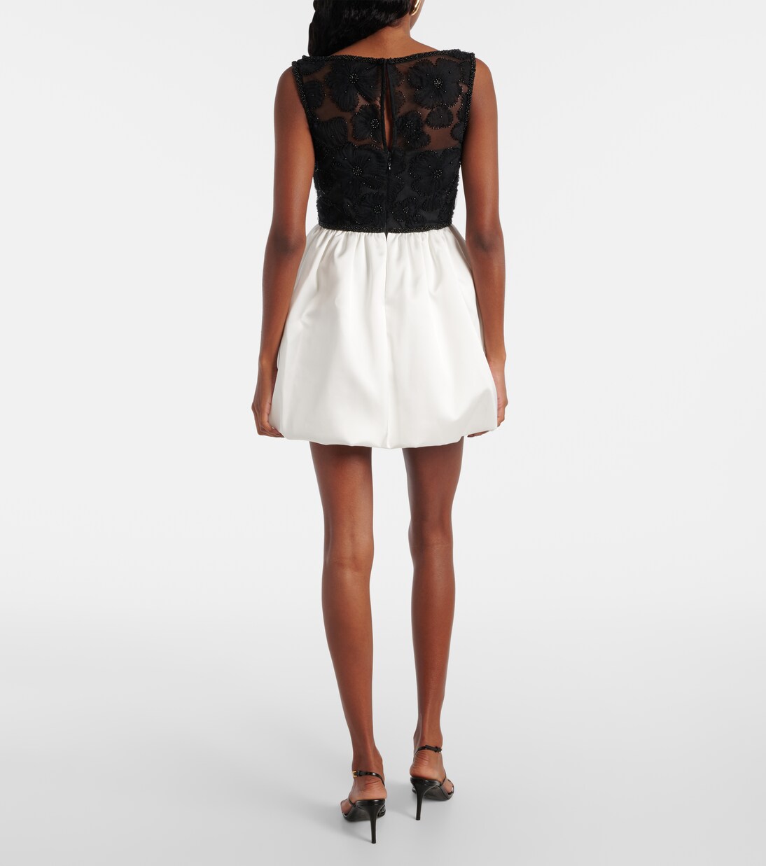 Robe de cocktail en tulle à ornements | Self-Portrait