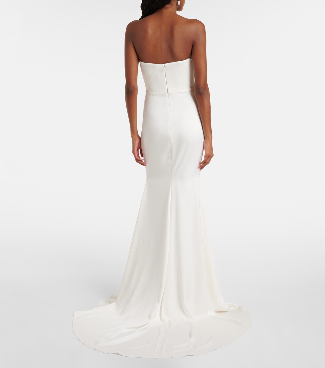 Robe longue de mariée en satin | Alex Perry