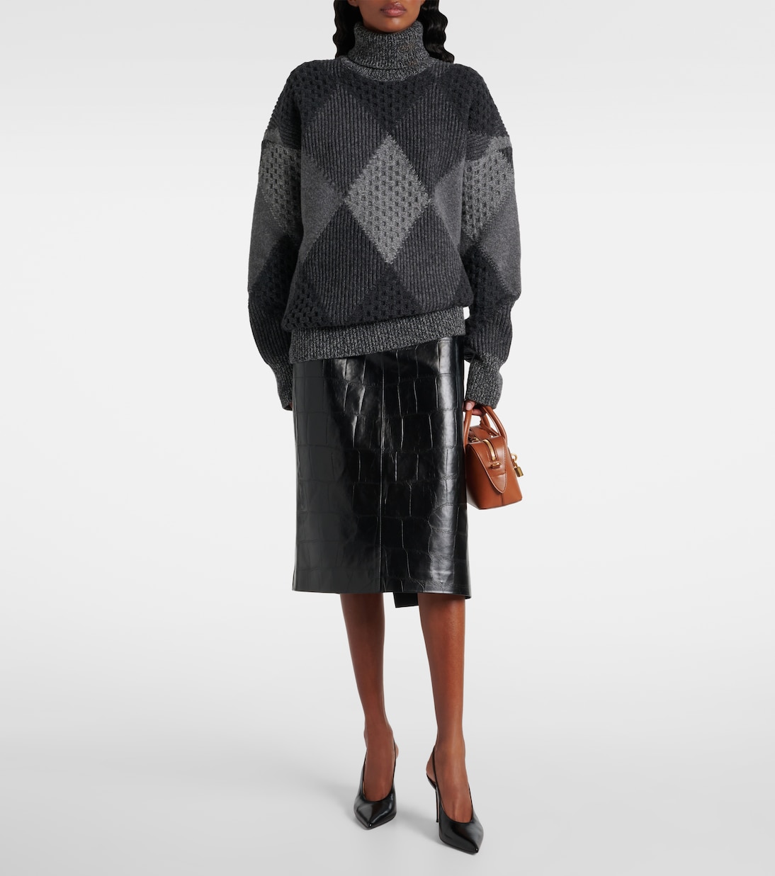 Bleistiftrock Croco | Stella McCartney