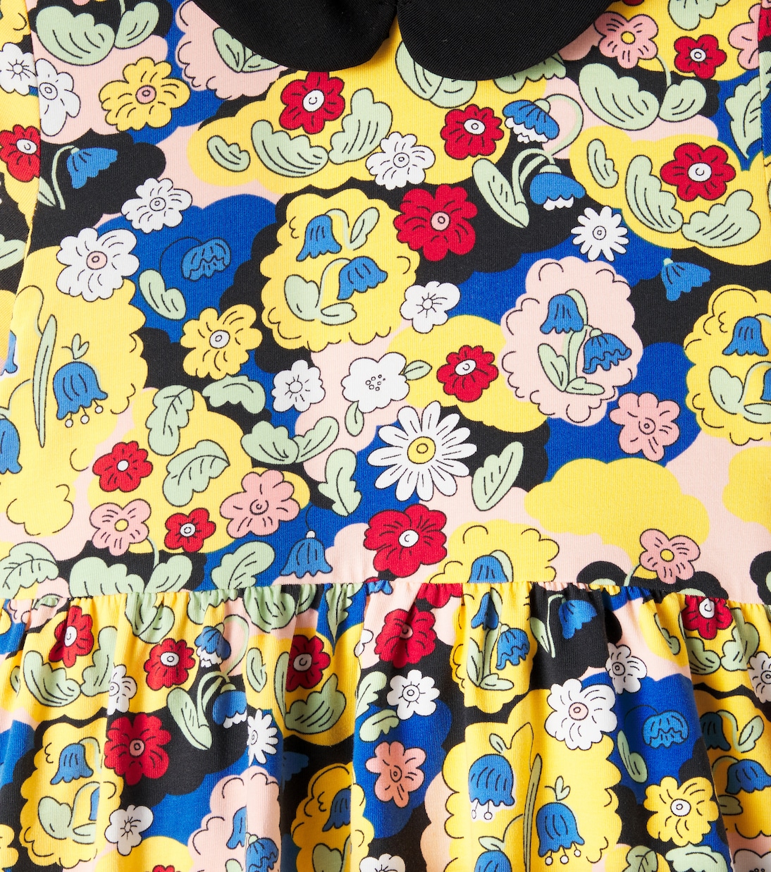 Floral cotton-blend dress | Mini Rodini