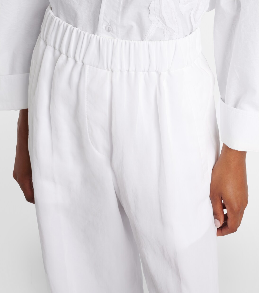 Cotton wide-leg pants | Brunello Cucinelli