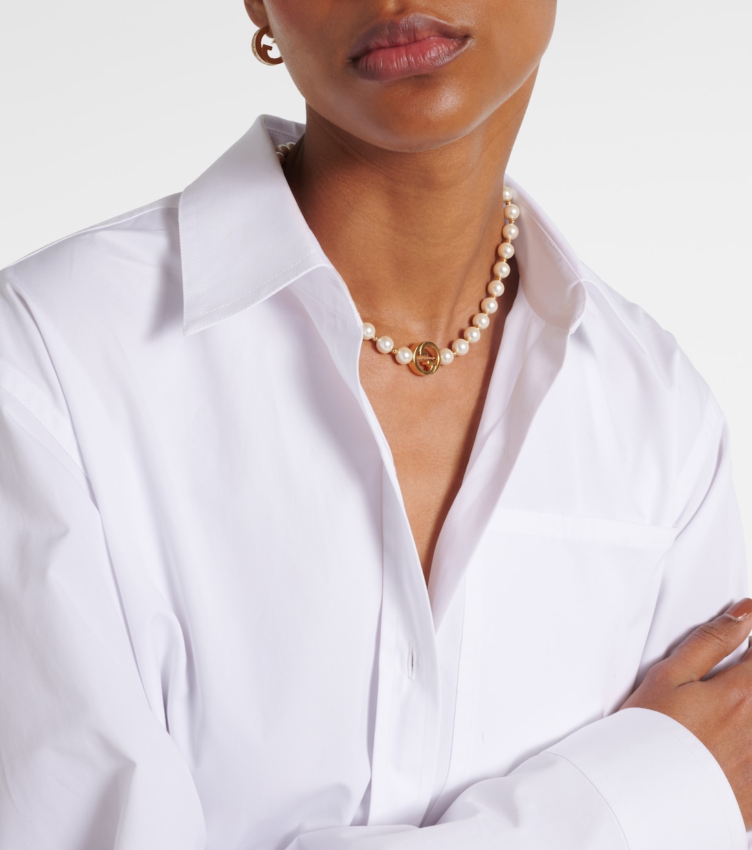 Interlocking G pearl necklace | Gucci