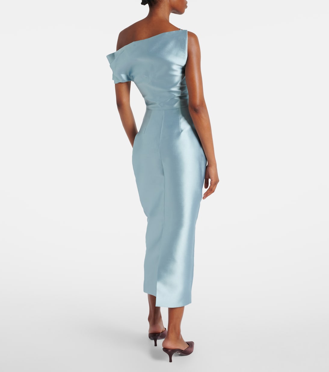 Robe de cocktail Ellison en satin | Solace London