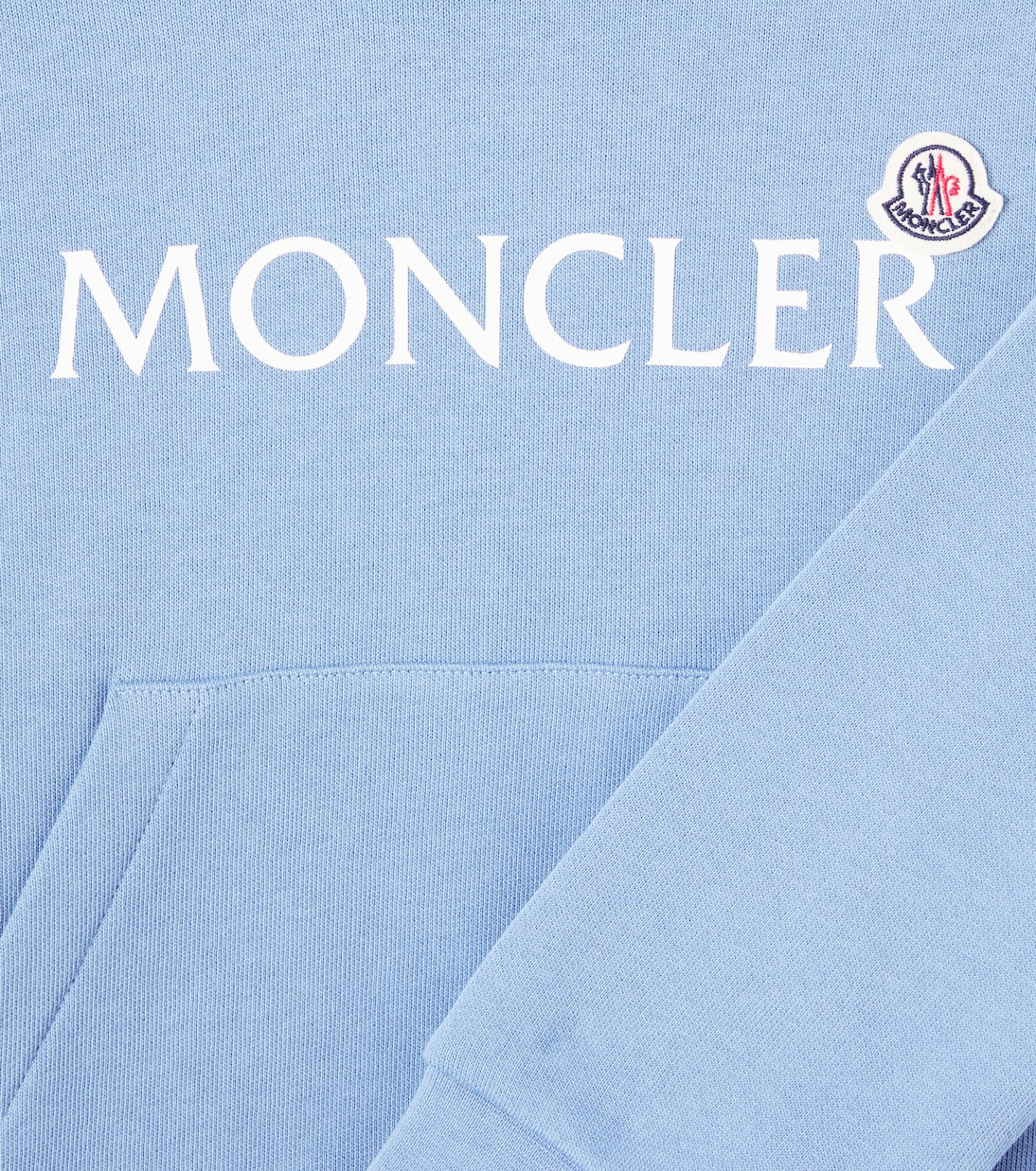 Logo cotton jersey hoodie | Moncler Enfant