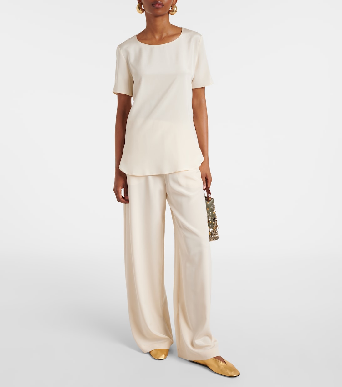 T-Shirt Aris aus einem Seidengemisch | Max Mara