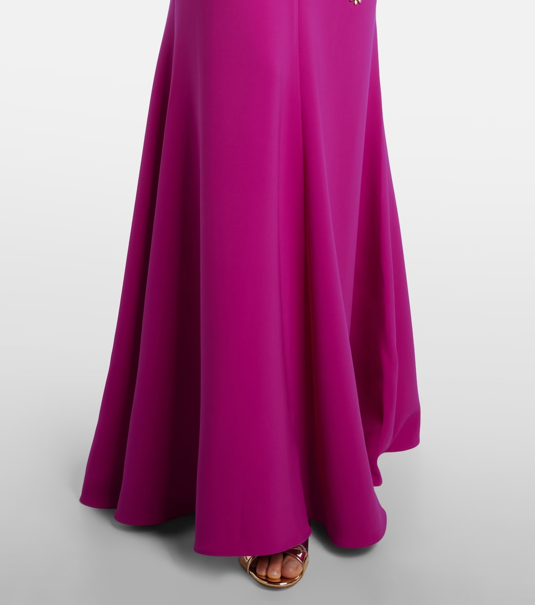 Robe Marla aus Crêpe mit Kristallen | Costarellos