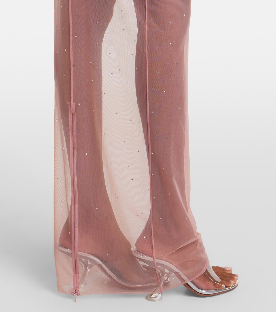 Crystal-embellished mesh maxi dress | Alex Perry