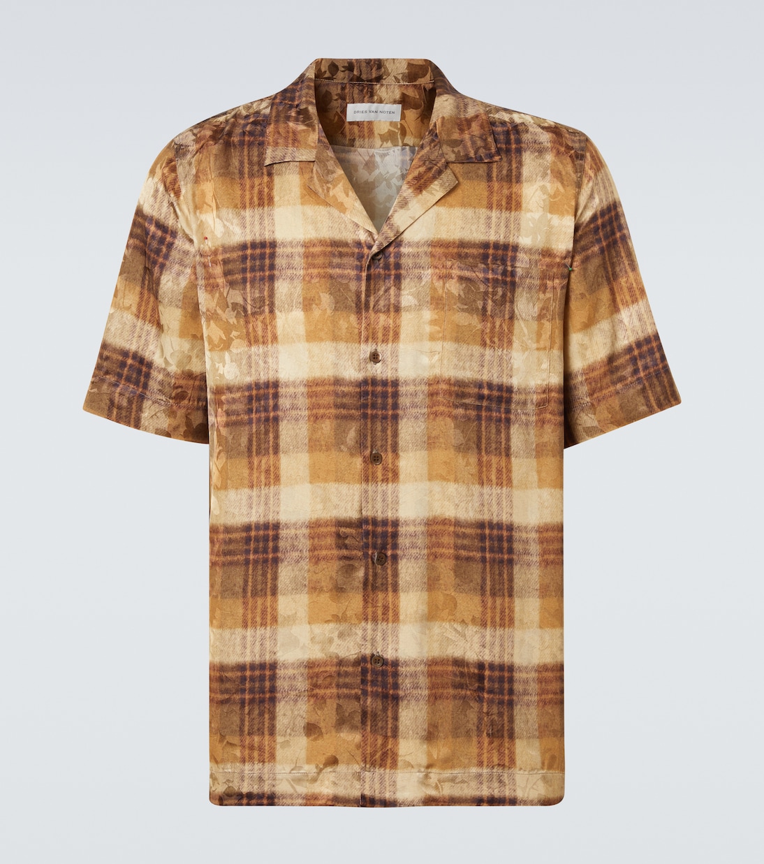 Camisa bowling a cuadros en jacquard | Dries Van Noten