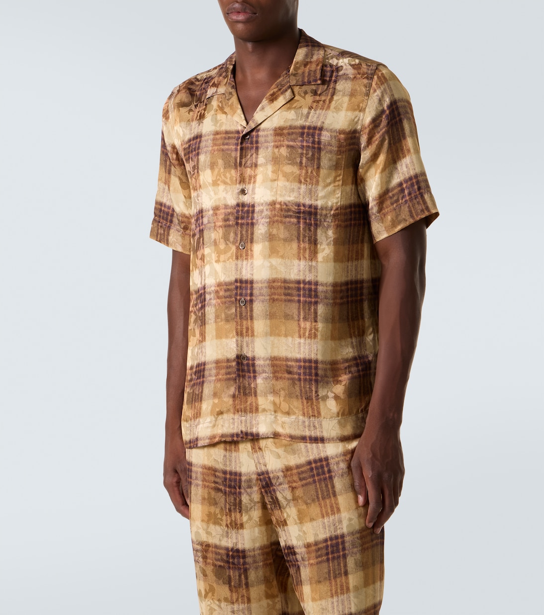 Camisa bowling a cuadros en jacquard | Dries Van Noten