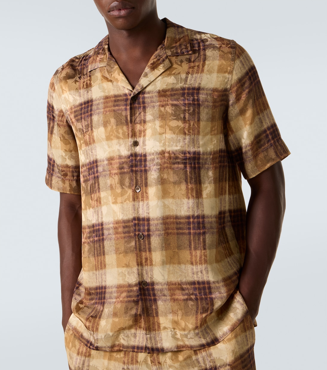 Camisa bowling a cuadros en jacquard | Dries Van Noten