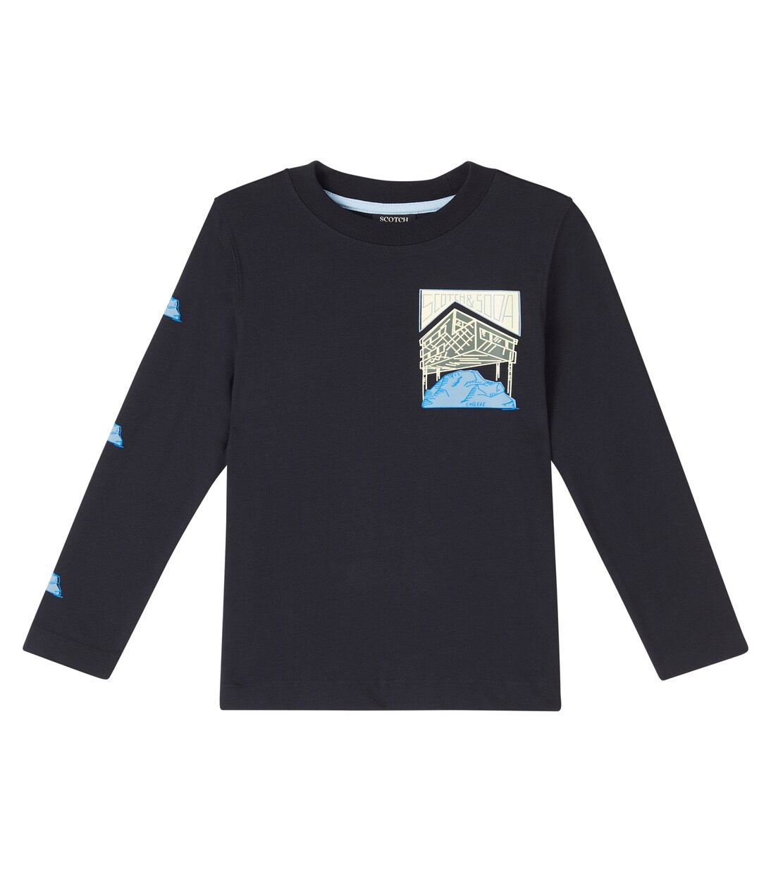 Printed cotton sweatshirt | Scotch & Soda Kids