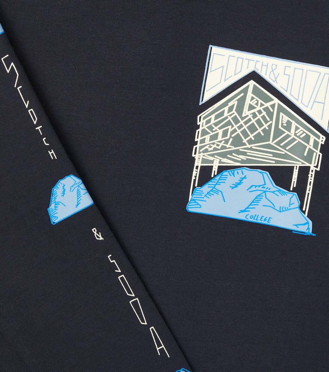 Printed cotton sweatshirt | Scotch & Soda Kids