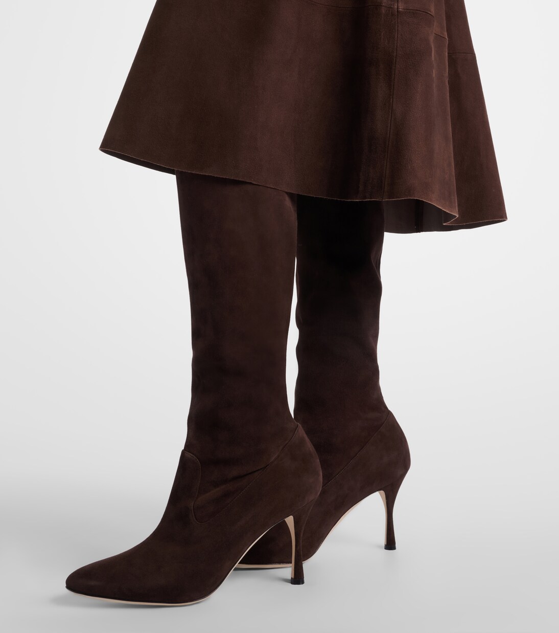 Myconia suede knee-high boots | Manolo Blahnik