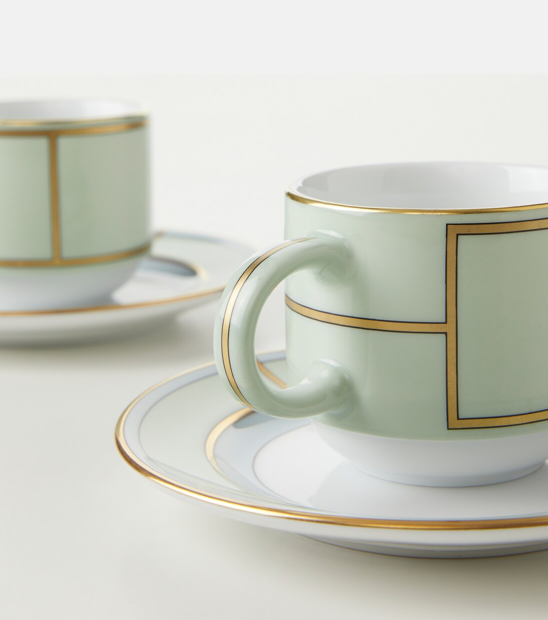 Set di 2 tazzine da caffè e piattini Diva in porcellana | Ginori 1735