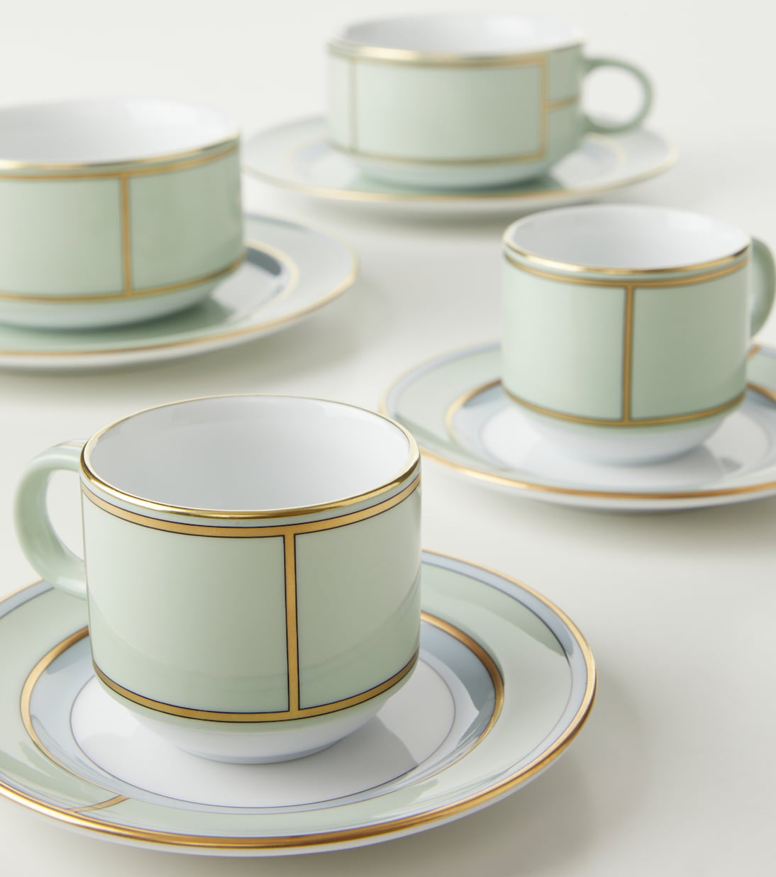 Set di 2 tazzine da caffè e piattini Diva in porcellana | Ginori 1735