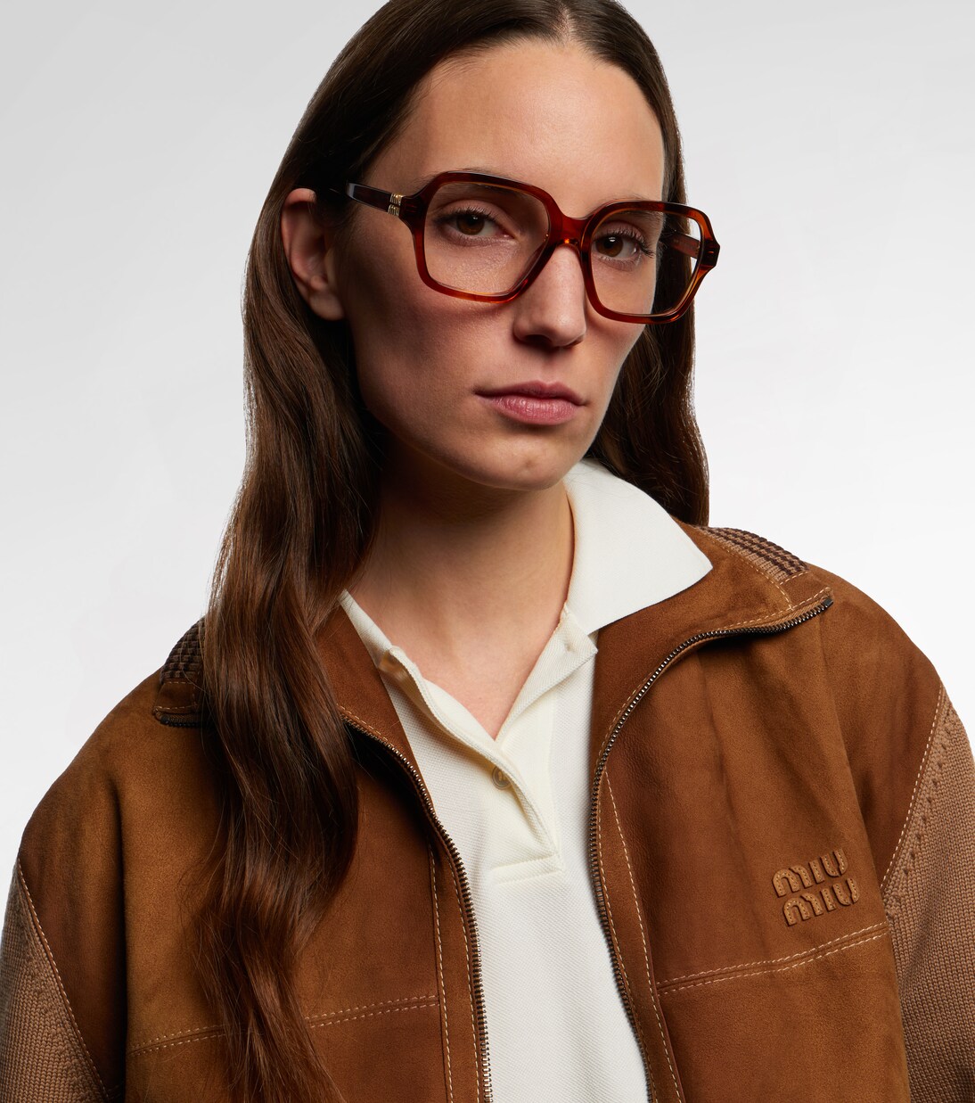 Logo square glasses | Miu Miu